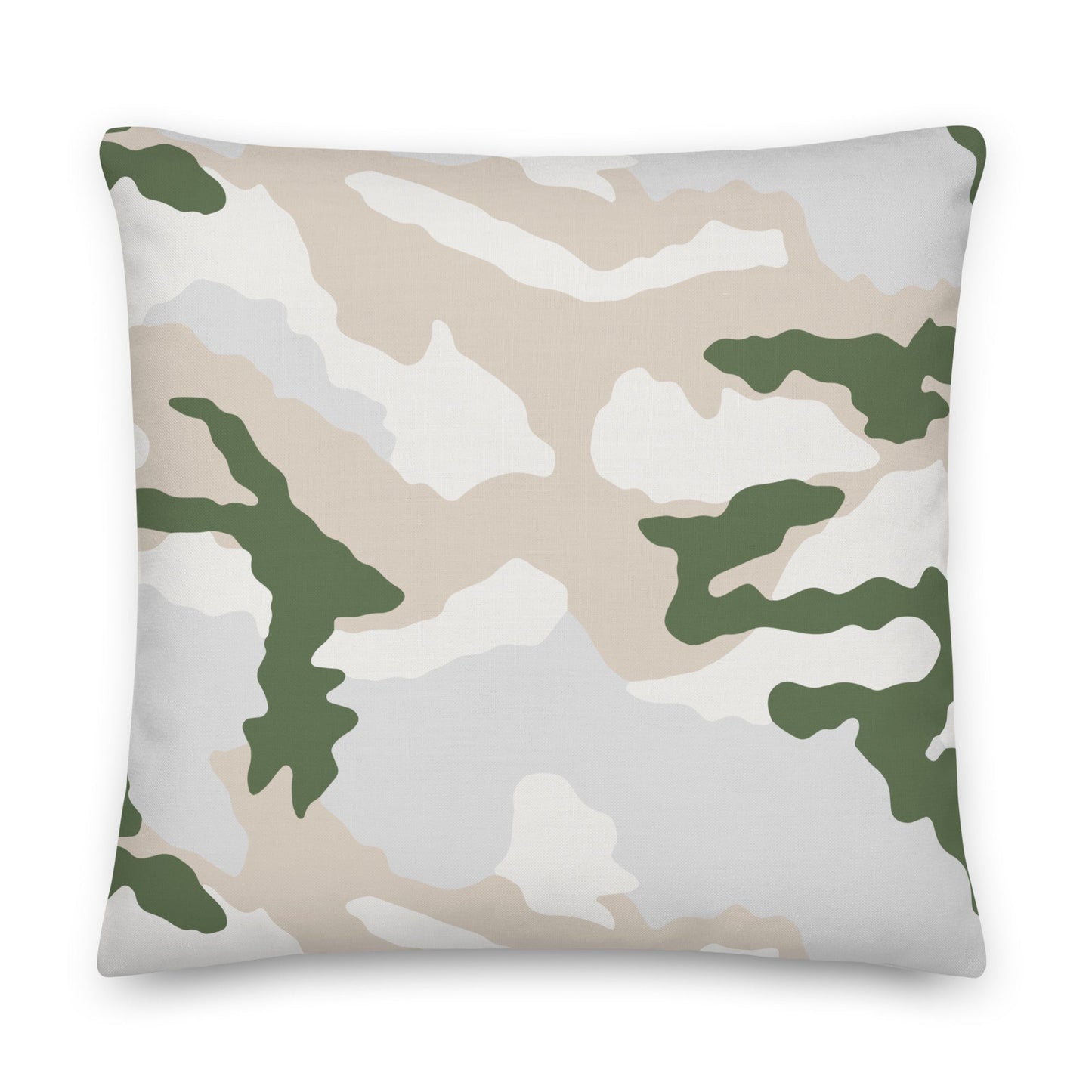 Tundra Alpine Camo 22" Throw Pillow _ Concealing Coloration