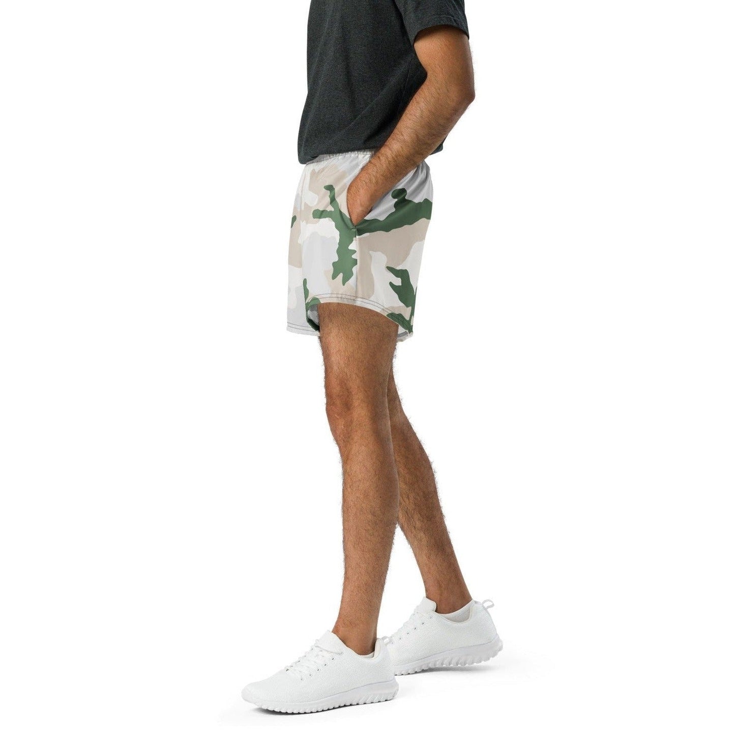 Tundra Alpine Camo 2.5″ inseam Tech Shorts _ Concealing Coloration.