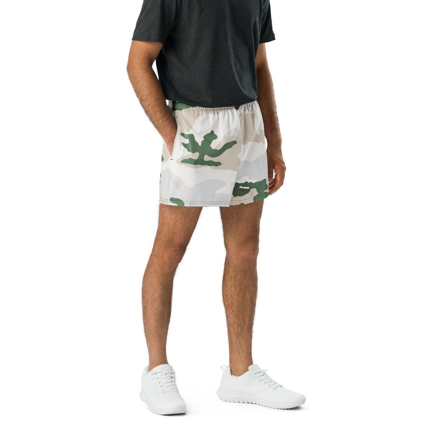 Tundra Alpine Camo 2.5″ inseam Tech Shorts _ Concealing Coloration.
