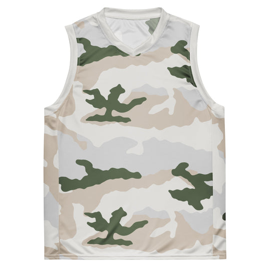 Tundra Alpine Camo Basketball Jersey - Concealing Coloration