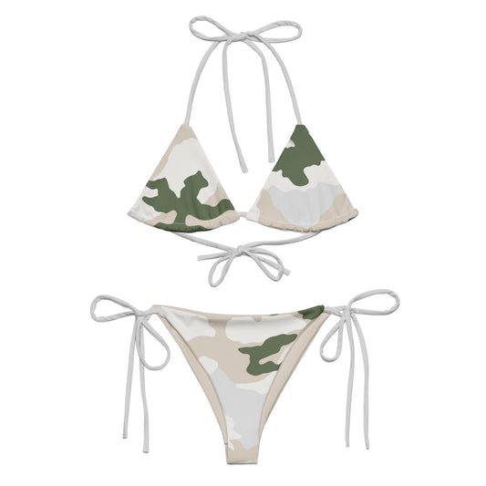 Tundra Alpine Camo String Bikini Set - Concealing Coloration