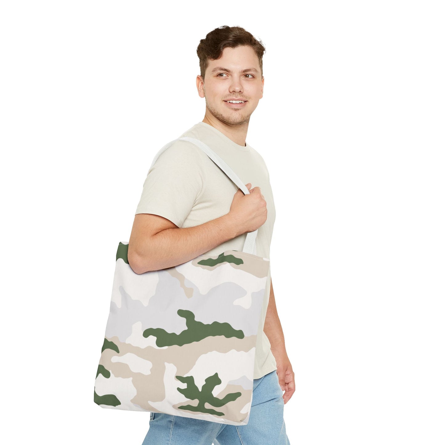 Tundra Alpine Camo Vertical Tote Bag - Concealing Coloration