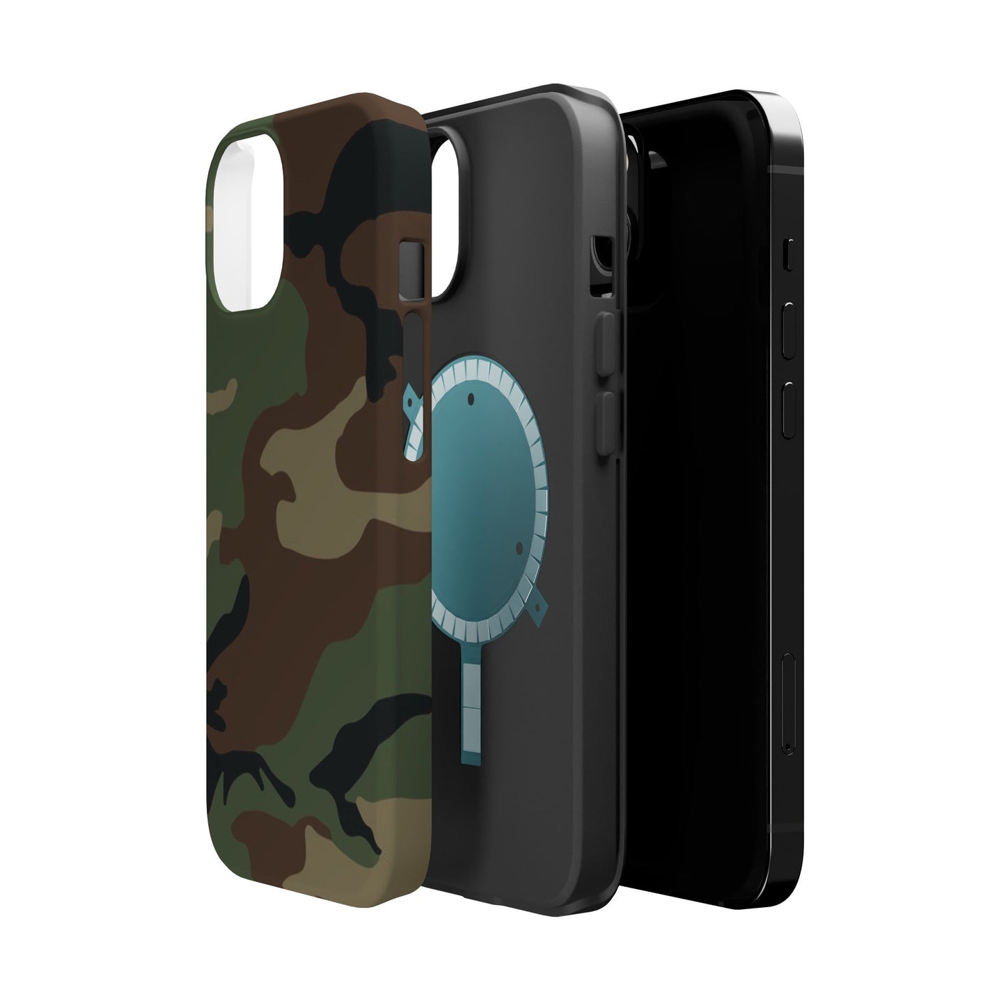 U.S. M81 Woodland Camo Magsafe iPhone 14 Field Case _ Concealing Coloration