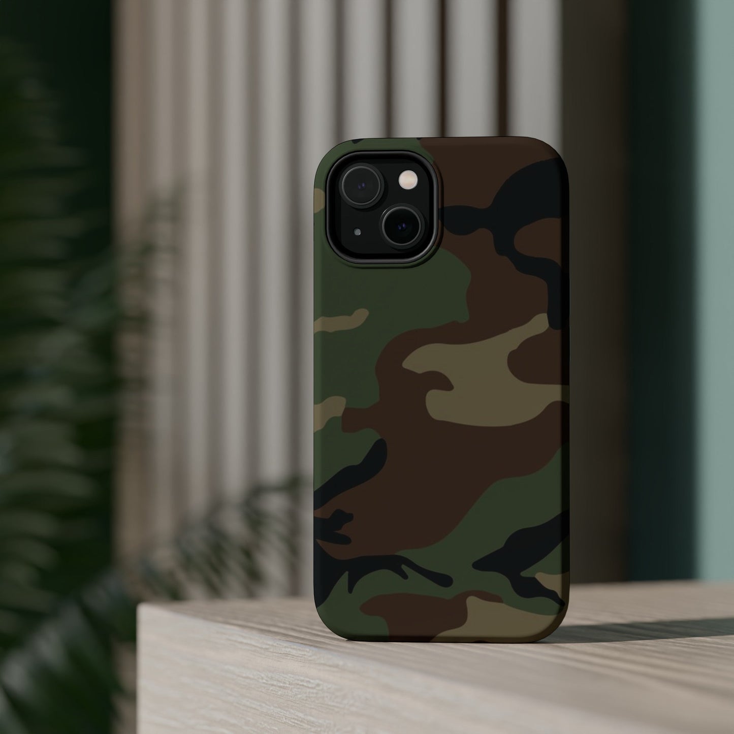 U.S. M81 Woodland Camo Magsafe iPhone 14 Field Case _ Concealing Coloration