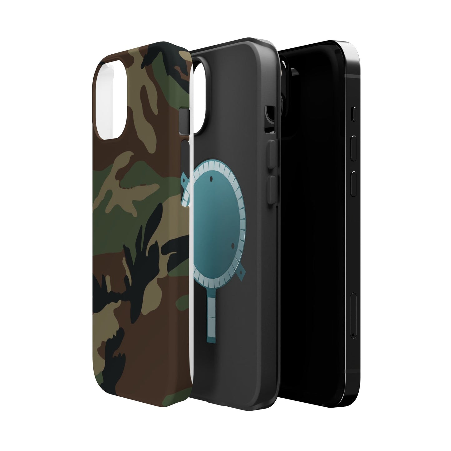 U.S. M81 Woodland Camo Magsafe iPhone 14 Field Case _ Concealing Coloration