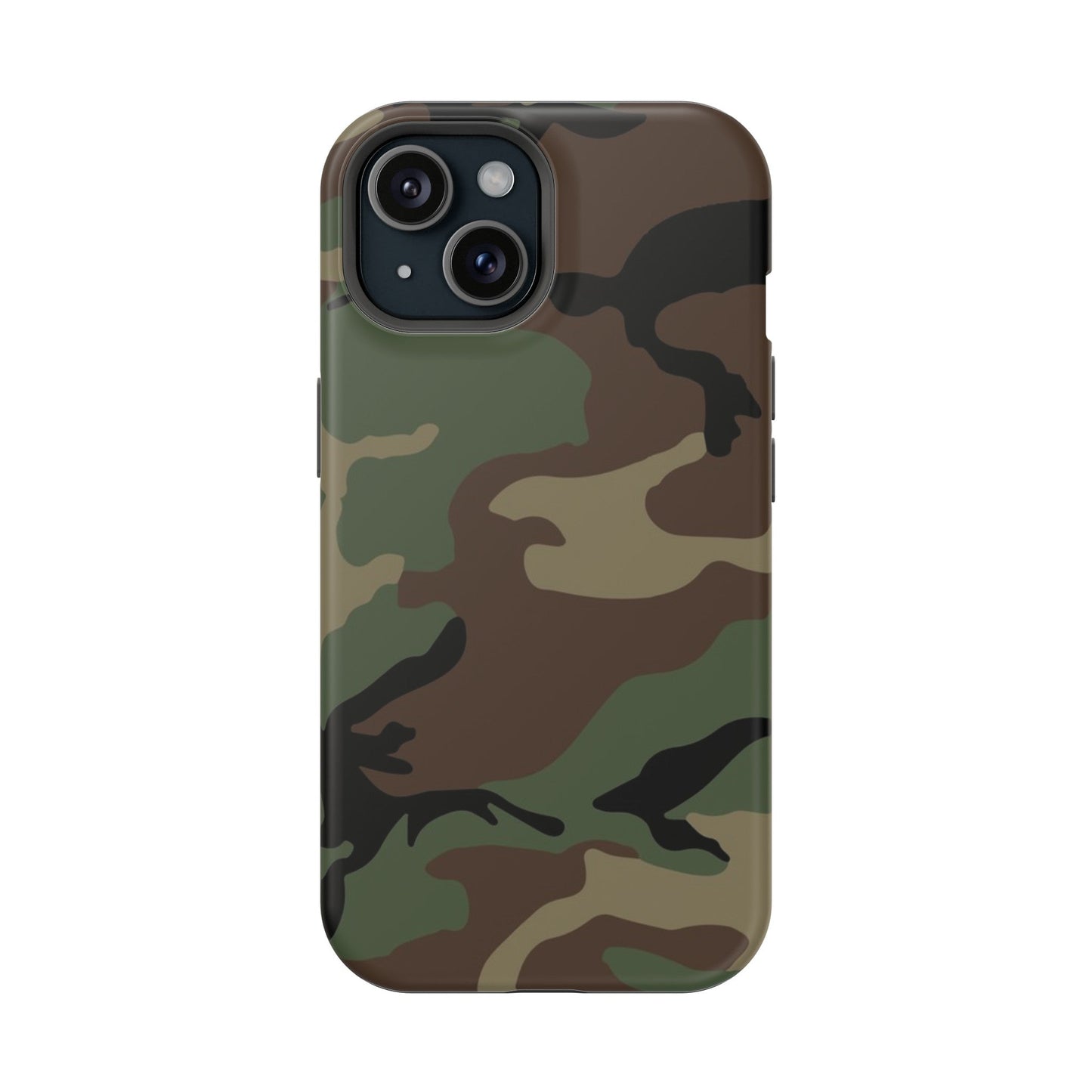U.S. M81 Woodland Camo Magsafe iPhone 15 Field Case _ Concealing Coloration