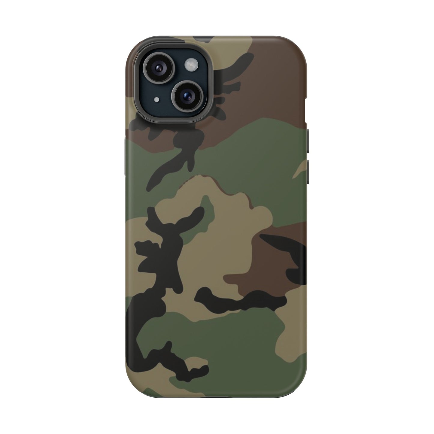 U.S. M81 Woodland Camo Magsafe iPhone 15 Plus Field Case _ Concealing Coloration