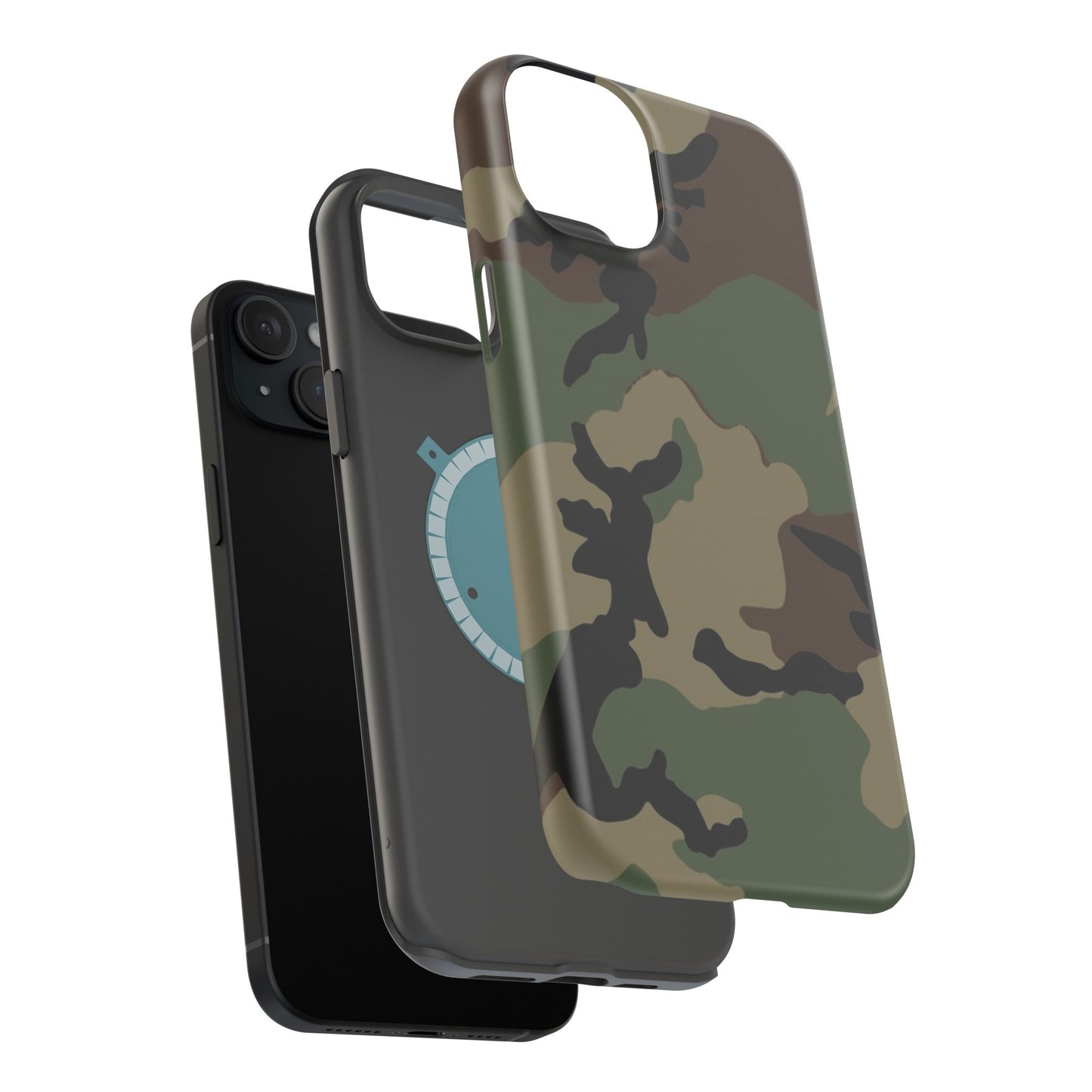 U.S. M81 Woodland Camo Magsafe iPhone 15 Plus Field Case _ Concealing Coloration