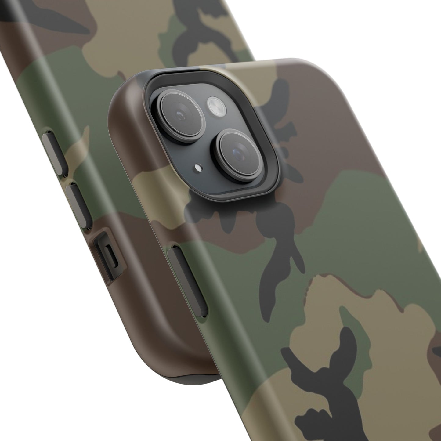 U.S. M81 Woodland Camo Magsafe iPhone 15 Plus Field Case _ Concealing Coloration