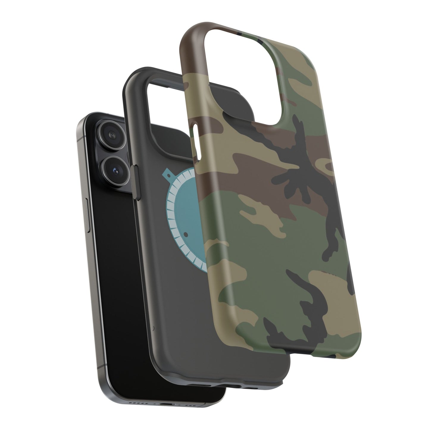 U.S. M81 Woodland Camo Magsafe iPhone 15 Pro Field Case _ Concealing Coloration