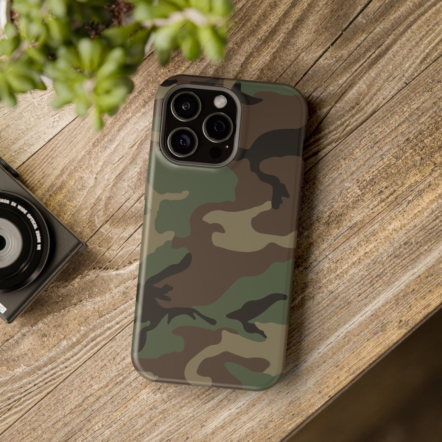 U.S. M81 Woodland Camo Magsafe iPhone 15 Pro Max Field Case _ Concealing Coloration