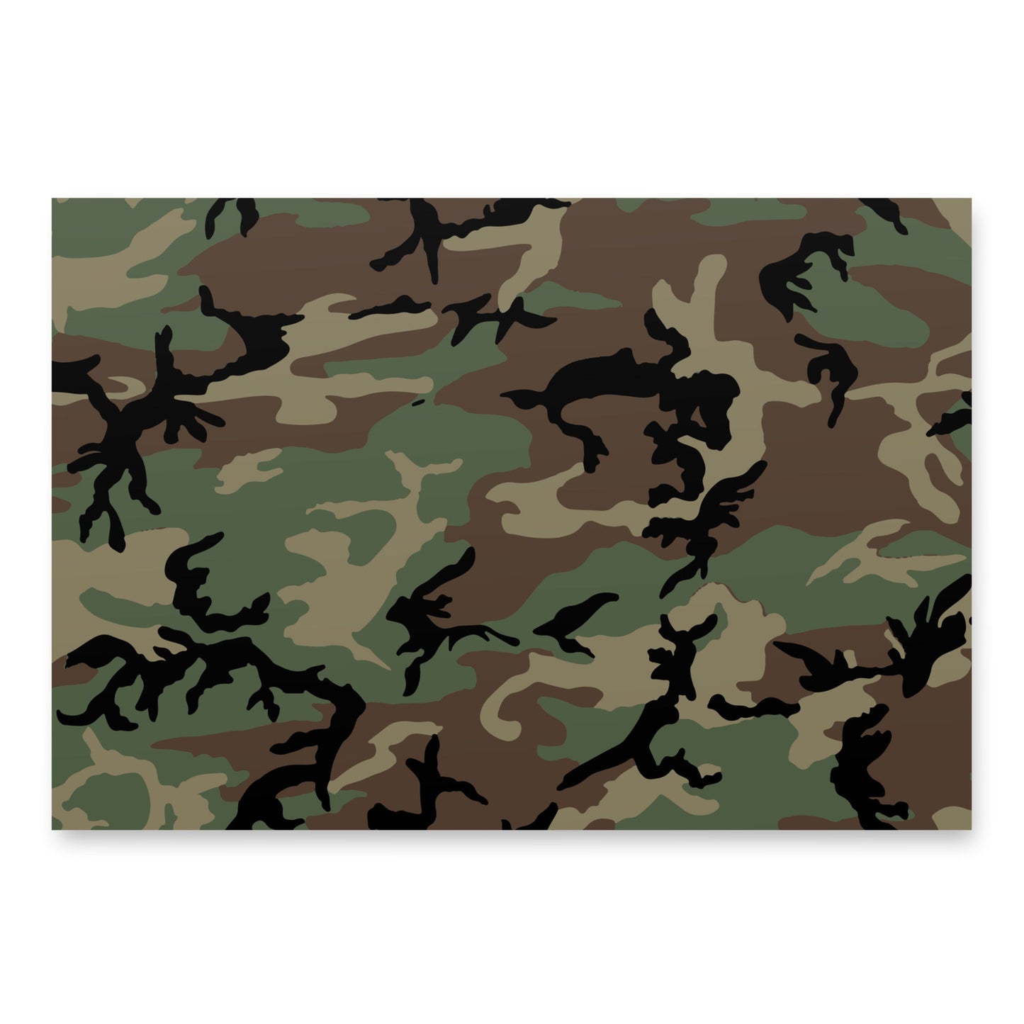 U.S. M81 Woodland Camo Wrapping Paper _ Concealing Coloration