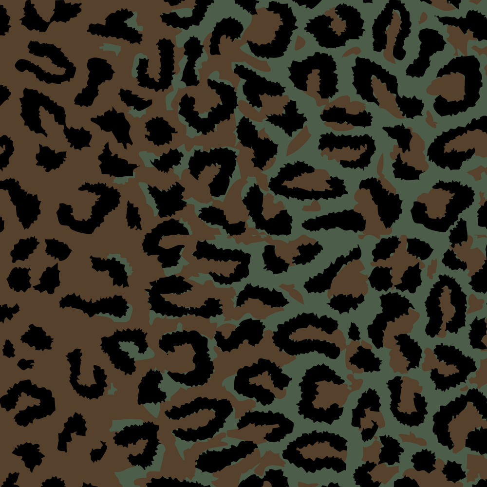 Zairean Leopard Spot Camouflage Pattern