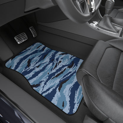 Kamysh Blue Camo All-Weather Car Mats (Set of 4)