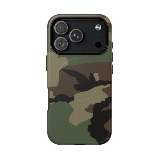 M81 Woodland Camo MagSafe iPhone 17 Pro Field Case