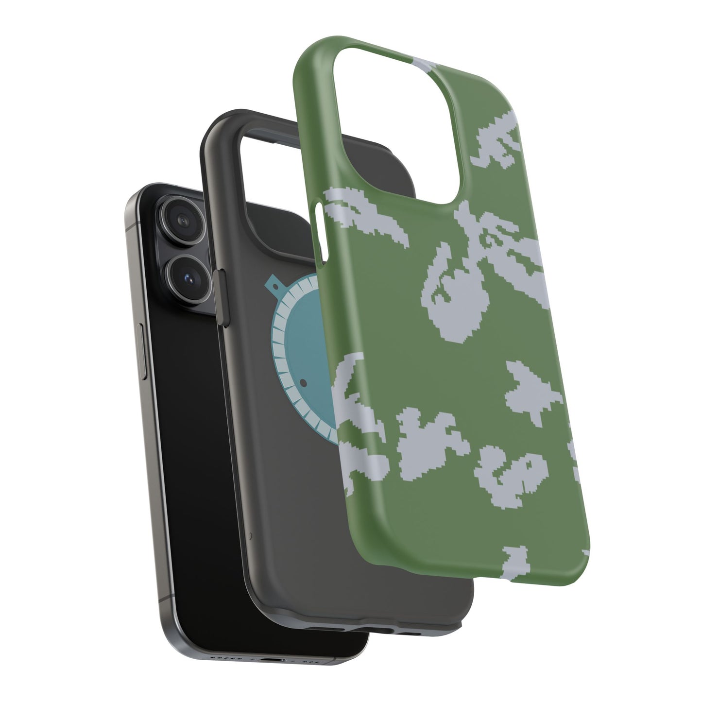 KLMK Camo MagSafe iPhone 15 Pro Field Case _ Concealing Coloration