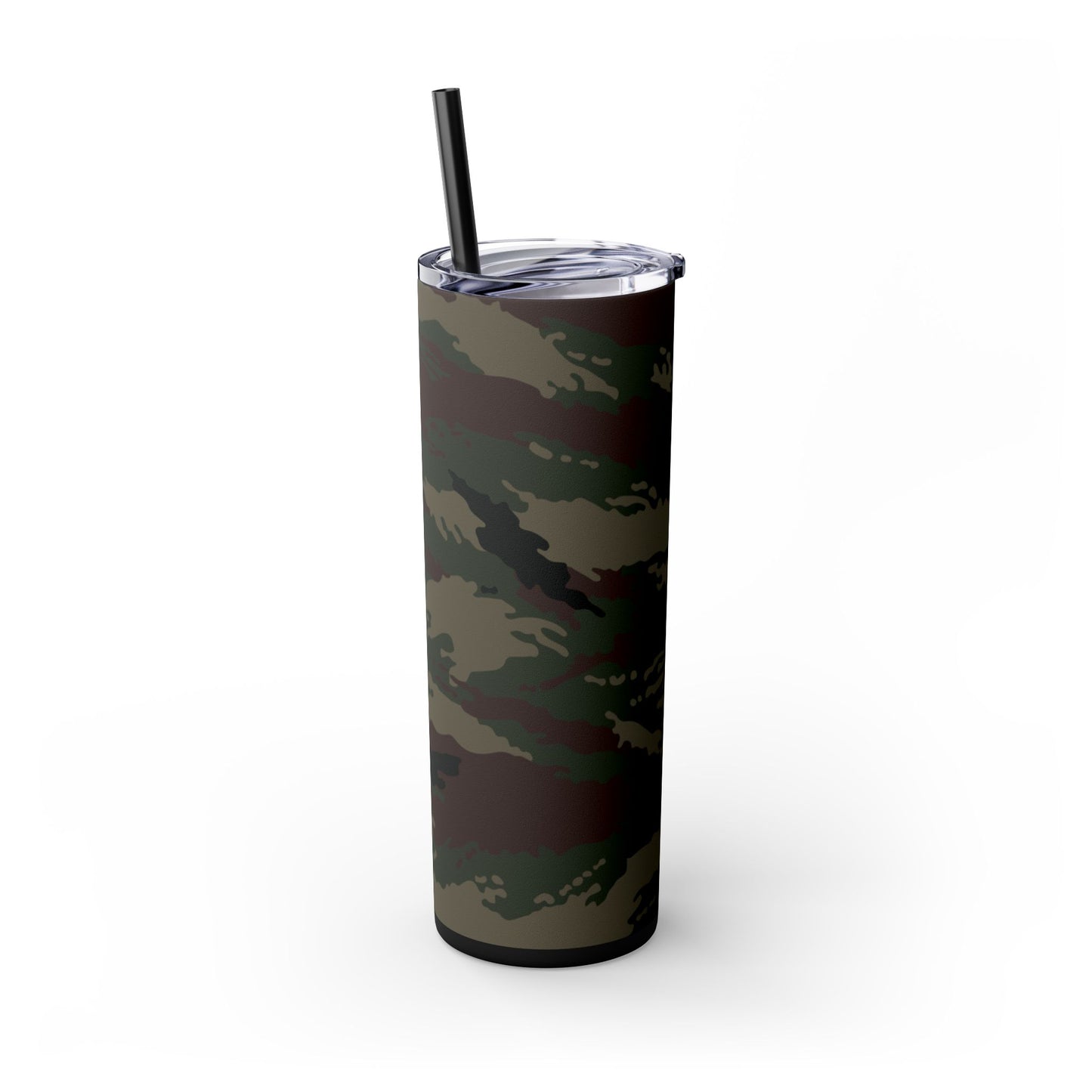 Kamysh Woodland Camo Skinny 20oz Tumbler with Straw