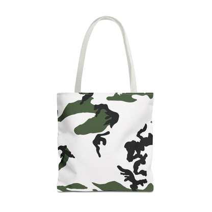 Three-Color Snow Camo Vertical Tote Bag