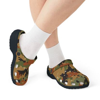 Leibermuster Camouflage EVA Clogs - Black Outsole