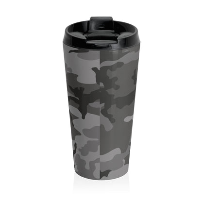 M81 Urban Camo Stainless Steel 15oz Travel Mug (Gray-Dominant).