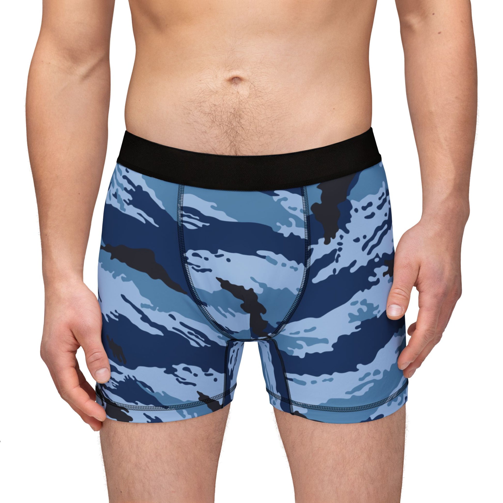Kamysh Blue Camo Boxer Briefs _ Concealing Coloration
