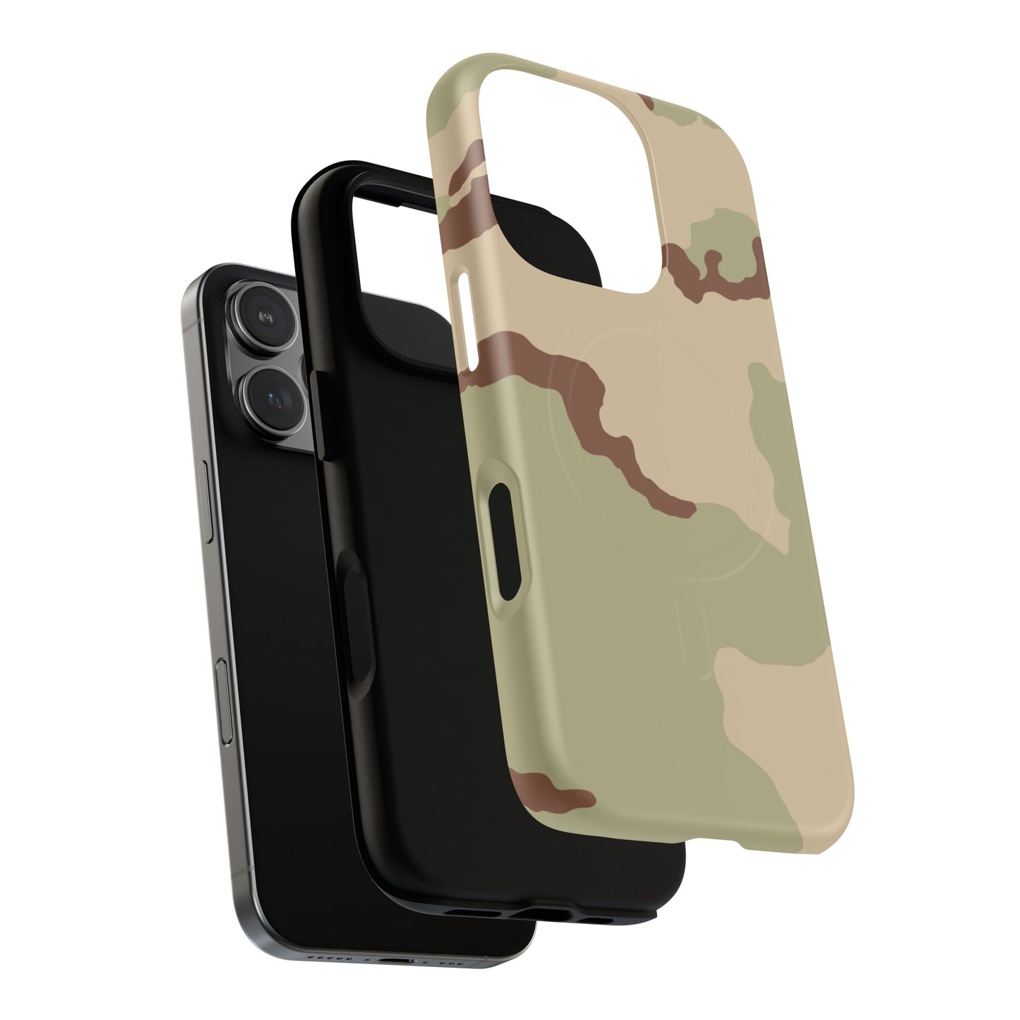 Three-Color Desert Camo MagSafe iPhone 16 Pro Field Case