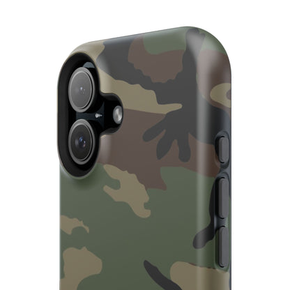 M81 Woodland Camo Magsafe iPhone 16 Field Case _ Concealing Coloration
