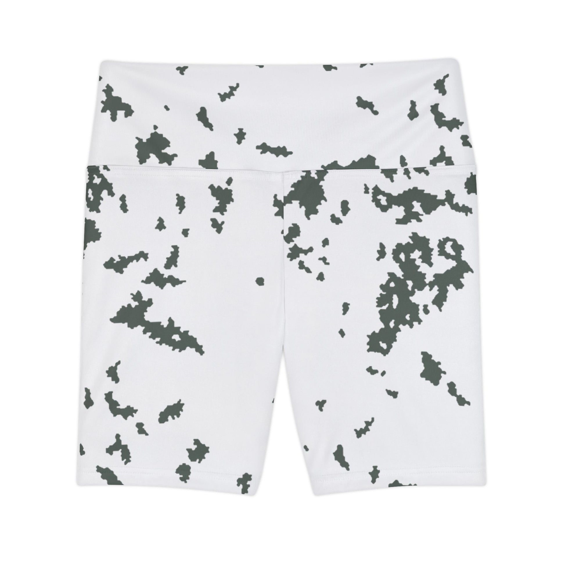 M05 Snow Camo High-Rise Bike Shorts