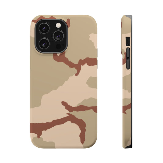 Three-Color Desert Camo Magsafe iPhone 14 Pro Max Field Case _ Concealing Coloration