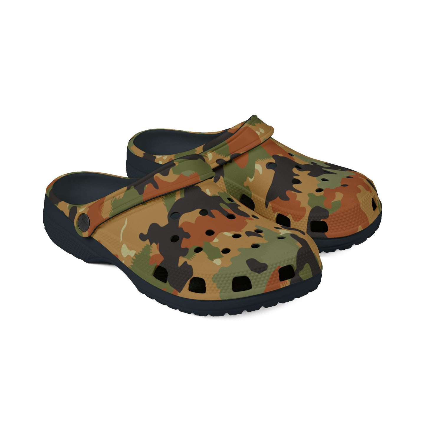 Leibermuster Camouflage EVA Clogs - Black Outsole