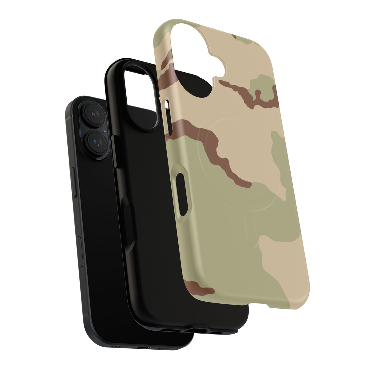 Three-Color Desert Camo MagSafe iPhone 16 Field Case
