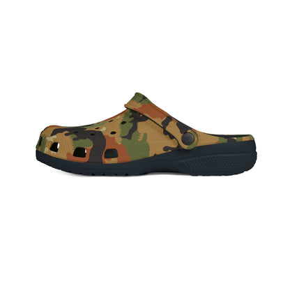 Leibermuster Camouflage EVA Clogs - Black Outsole