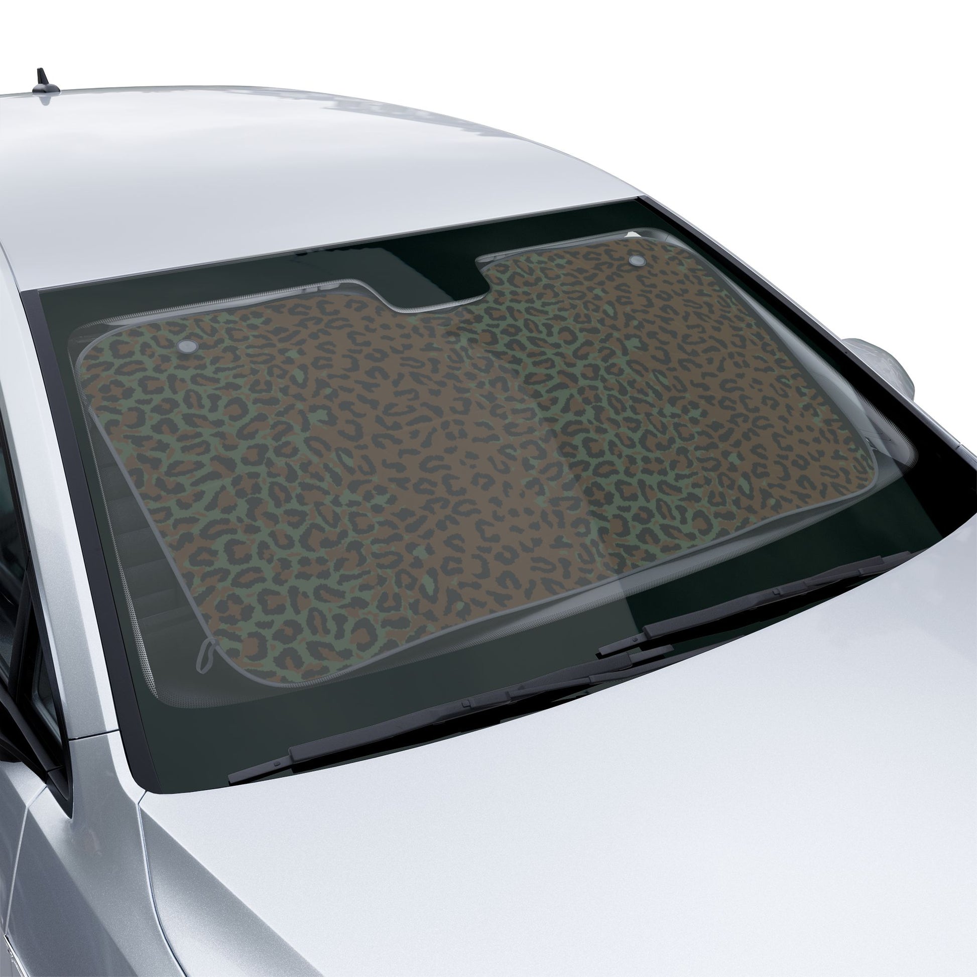 Leopard Spot Camo Windshield Sun Shade