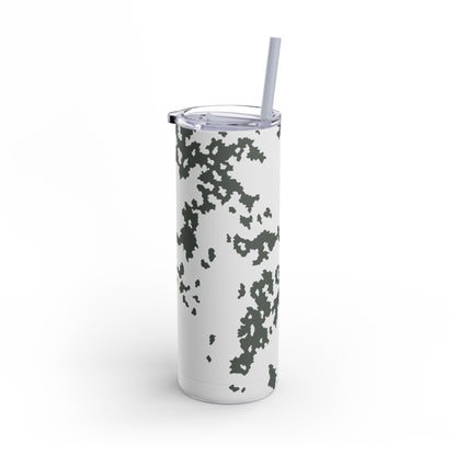 M05 Snow Camo 20oz Skinny Tumbler with Straw