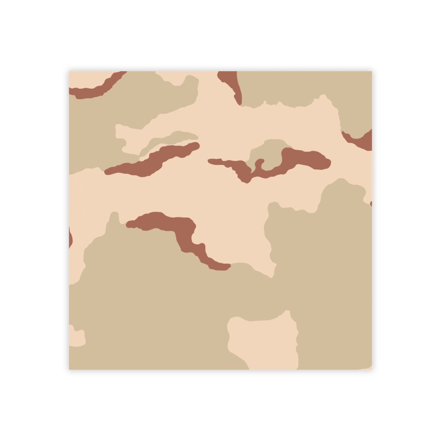 Three-Color Desert Camo Post-it Notepad _ Concealing Coloration