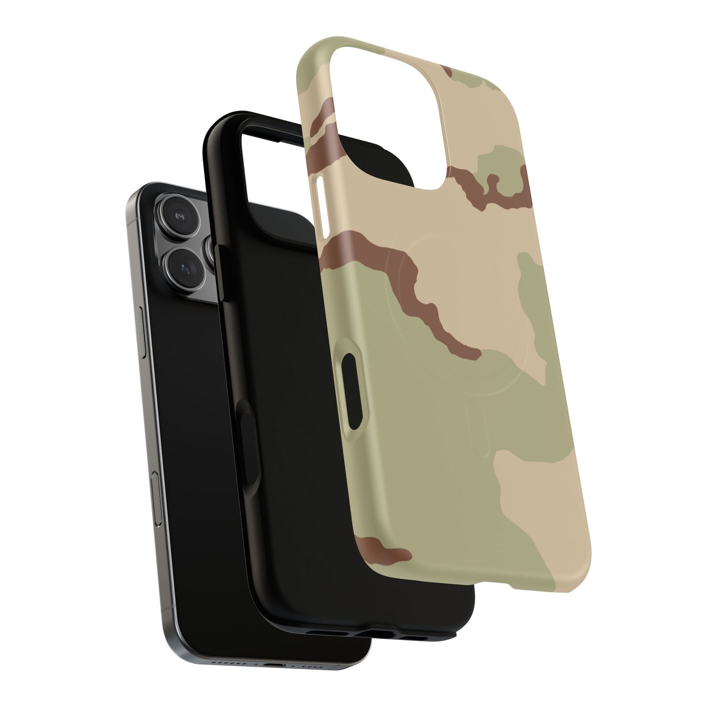 Three-Color Desert Camo MagSafe iPhone 16 Pro Max Field Case