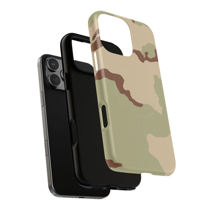Three-Color Desert Camo MagSafe iPhone 16 Pro Max Field Case
