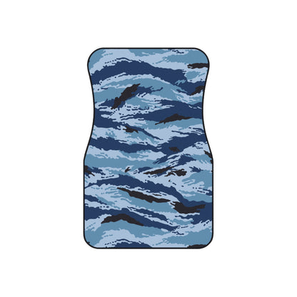 Kamysh Blue Camo Front Seat Car Mats (Set of 2).