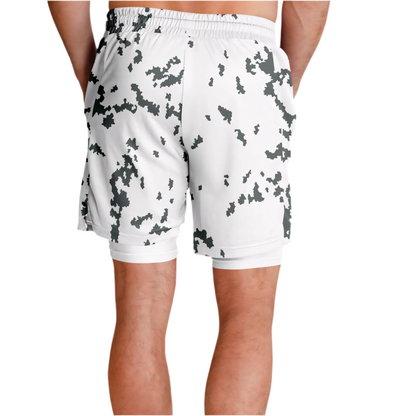 M05 Snow Camo Lined Shorts 7"