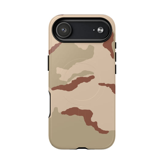 Three-Color Desert Camo MagSafe iPhone 17 Air Field Case front view