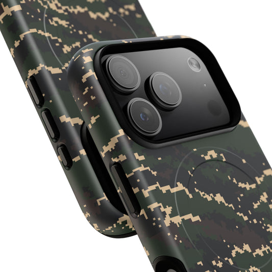 Digital Tiger Stripe Camo MagSafe iPhone 18 Pro Field Case