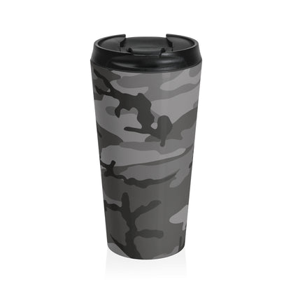 M81 Urban Camo Stainless Steel 15oz Travel Mug (Gray-Dominant).