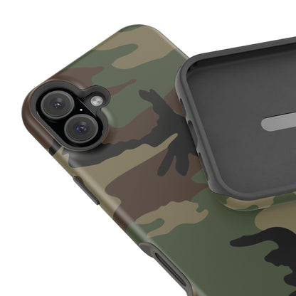 M81 Woodland Camouflage Magsafe iPhone 16 Plus Field Case