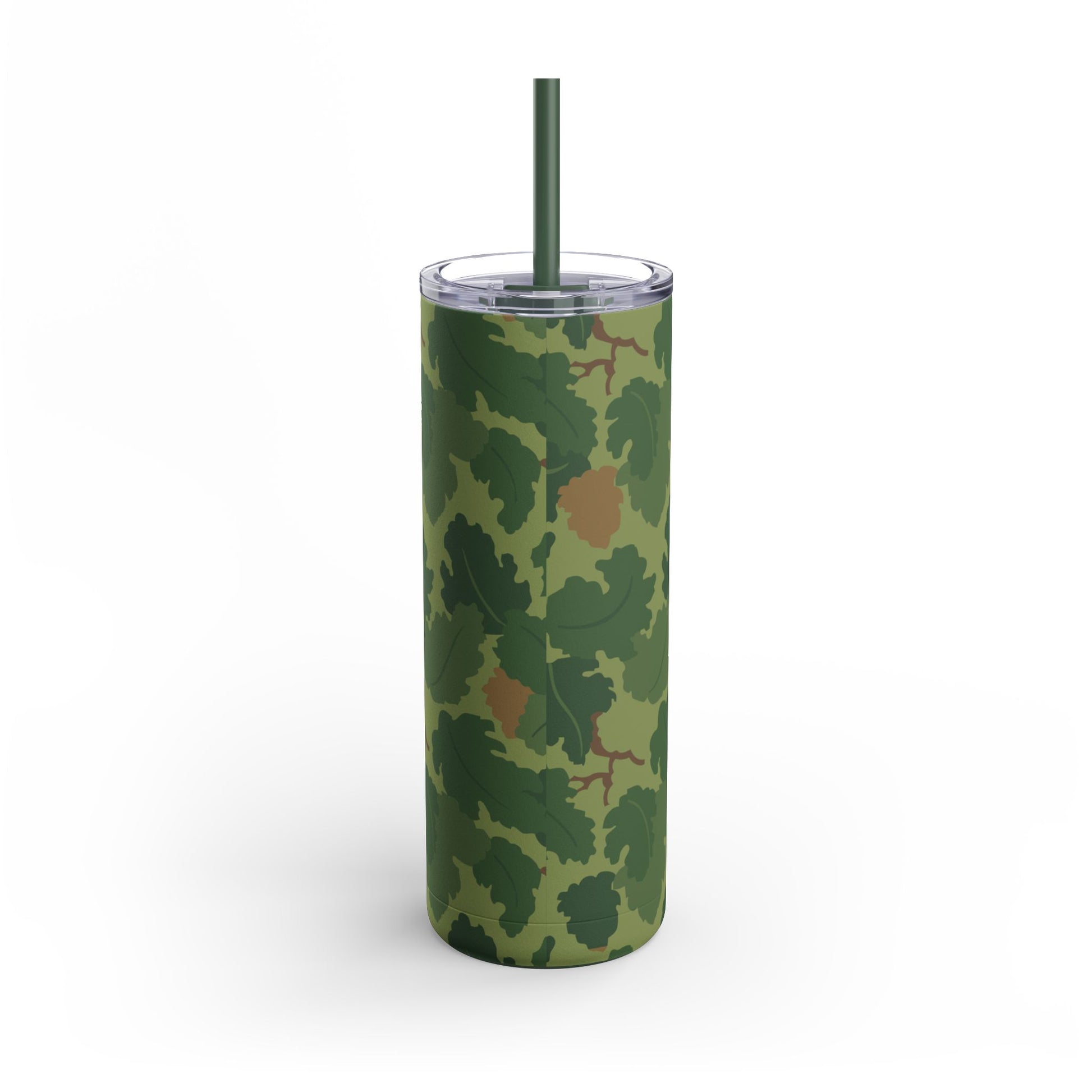 Mitchell Camo Skinny 20oz Tumbler with Straw.