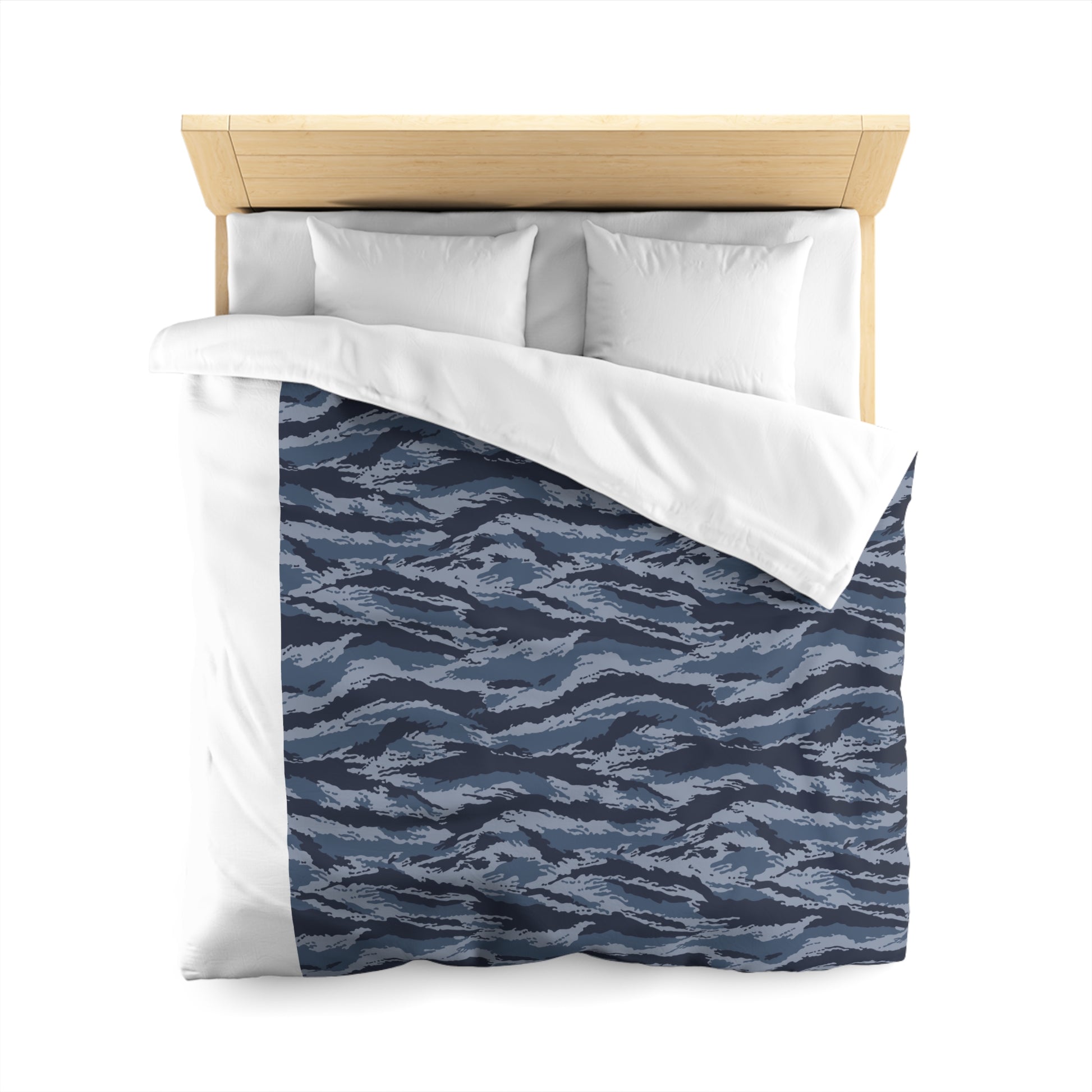 Copy of Kamysh Blue Camo Queen Bed Duvet Cover