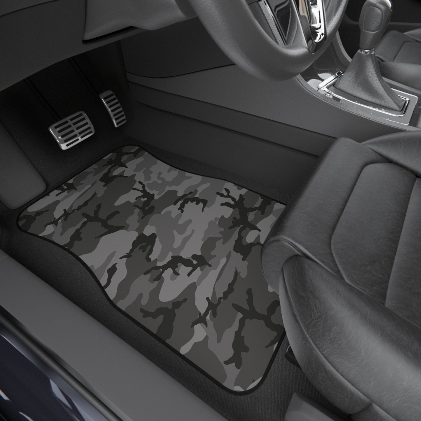 M81 Urban Camo Front Seat Car Mats (Set of 2) (Gray-Dominant).