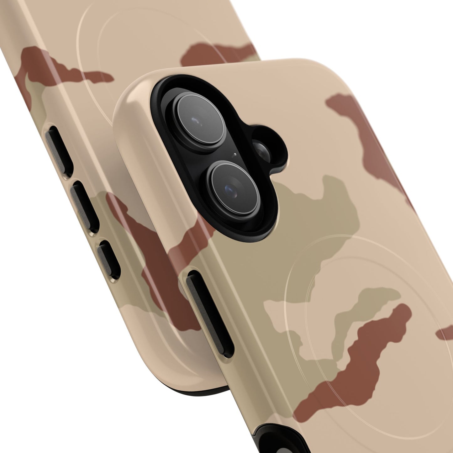 Three-Color Desert Camo MagSafe iPhone 17 Field Case _ Concealing Coloration