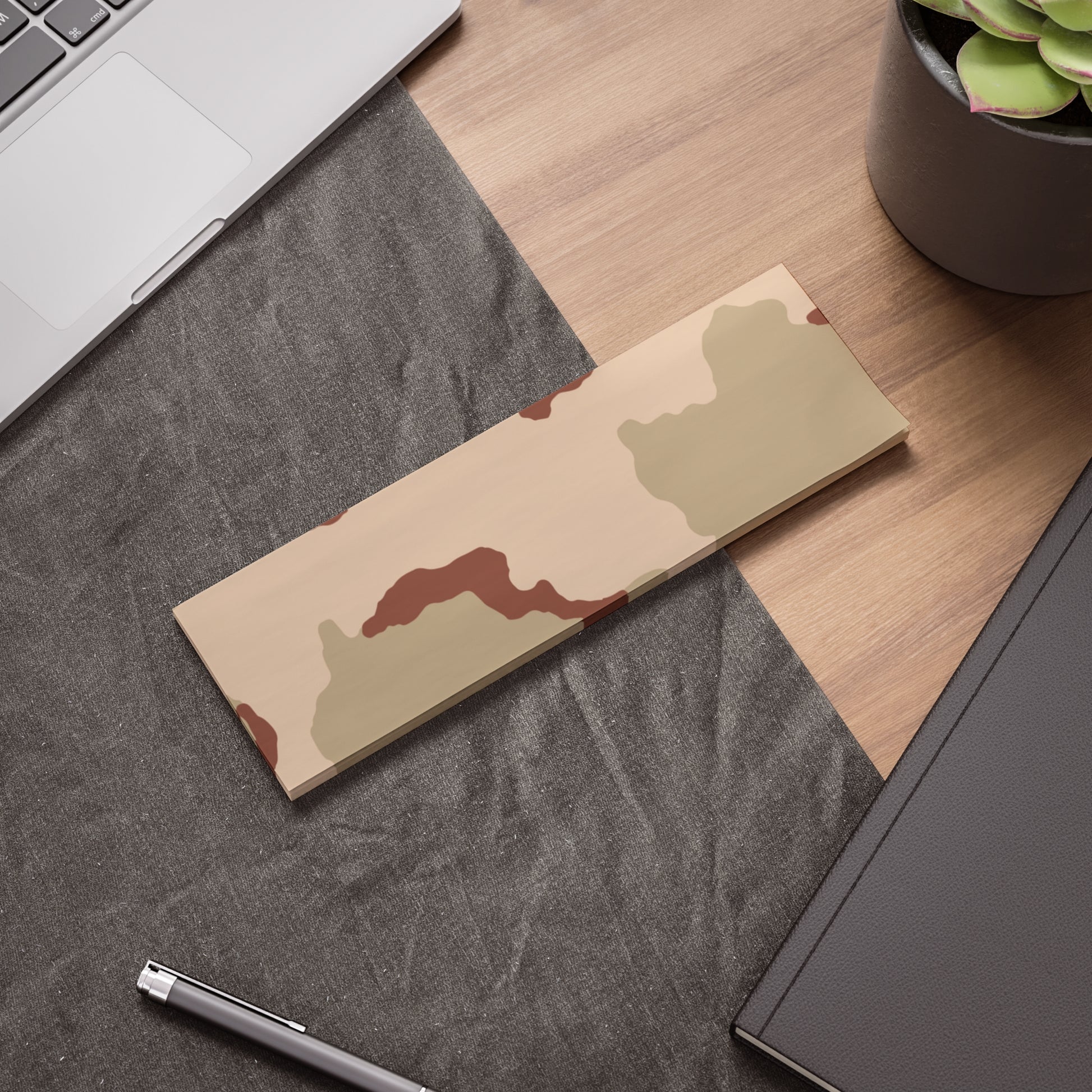 Three-Color Desert Camo Post-it Notepad _ Concealing Coloration