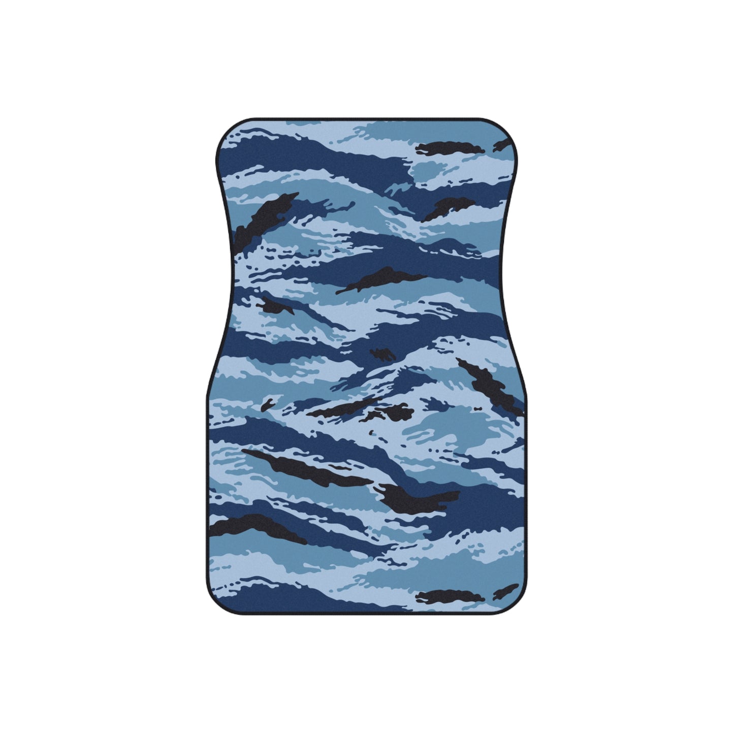 Kamysh Blue Camo Front Seat Car Mats (Set of 2).