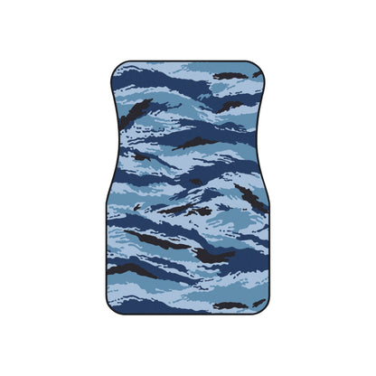 Kamysh Blue Camo Front Seat Car Mats (Set of 2).